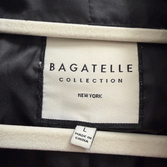 Bagatelle Black Leather Blazer - Picture 4 of 9